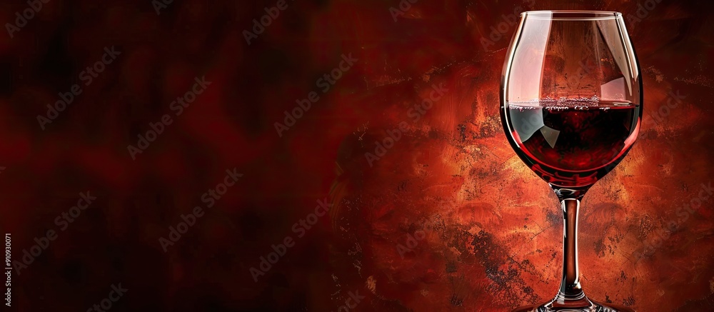 Poster An image featuring red wine with ample copy space for text or graphics