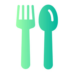 cutlery Gradient icon