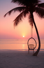 sunset at the beach