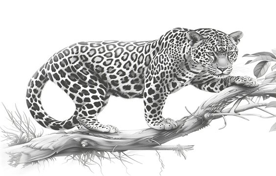 recommend clip art: Art guide, line drawing style, delicate details, ultra-high resolution, high definition, animal illustrations, realistic and detailed, capturing the essence of wildlife, Documentary Photography