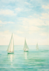Fototapeta premium sailboat on the sea
