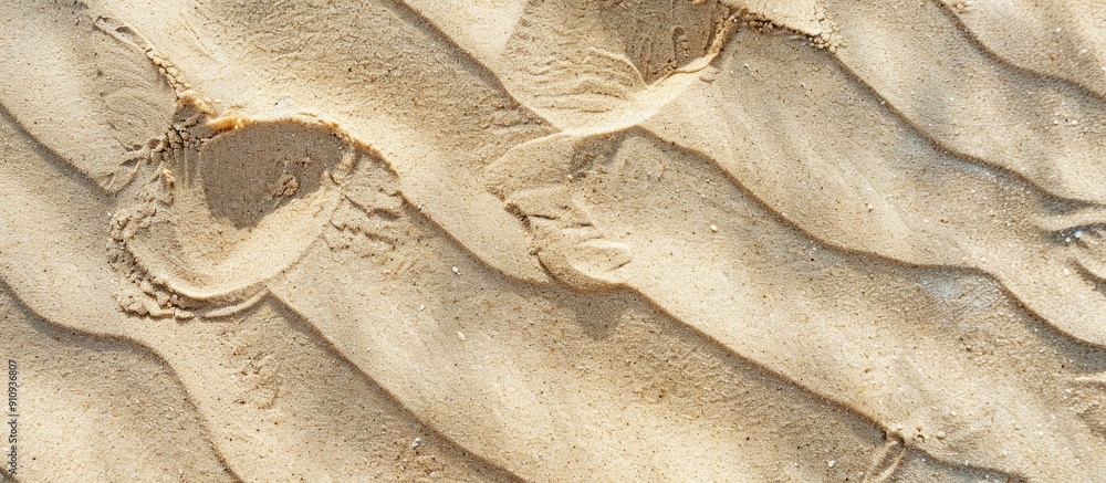 Fototapete sand texture artfully crafted with room for design elements and text overhead perspective in the cop