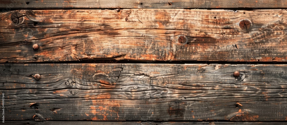 Poster old natural pattern displayed on a wooden background providing copy space image