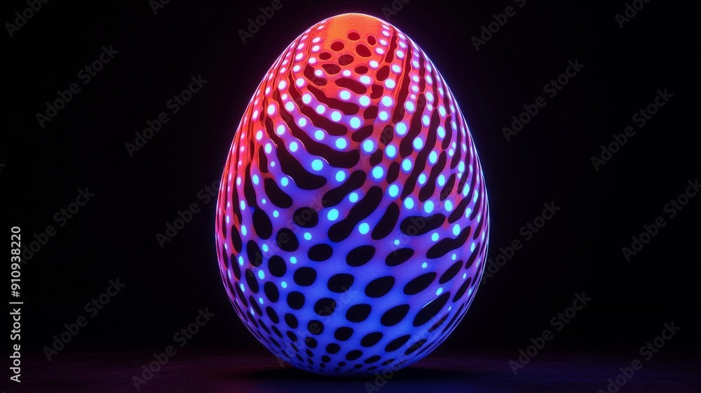 Poster sphere with pink dots and lines. large data visualization. 3d rendering of wireframe technology.