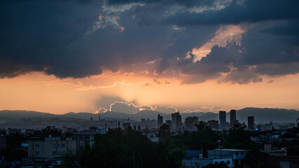 Ciudad de México al atardecer