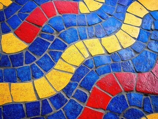 Fototapeta premium Colorful Mosaic Tile Close-Up