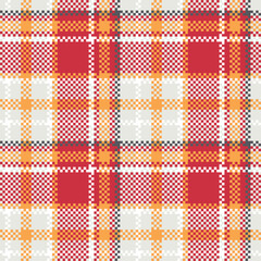 Classic Scottish Tartan Design. Checker Pattern. Traditional Scottish Woven Fabric. Lumberjack Shirt Flannel Textile. Pattern Tile Swatch Included.