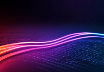 Abstract global network concept with world map and connection lines