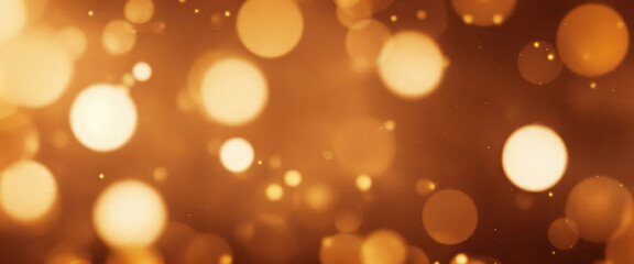 Brown and Gold Abstract bokeh background