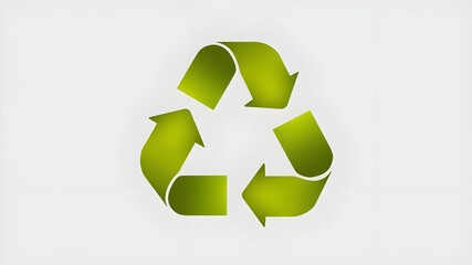 A green recycling symbol icon. The icon consists of three arrows forming a triangle.