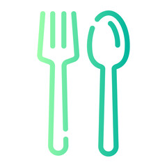 cutlery Line Gradient Icon