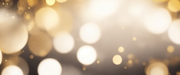 Obraz premium Gray and Gold Abstract bokeh background