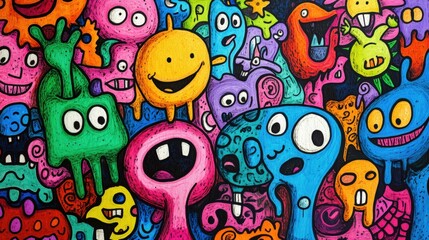 Doodles on paper with black magic marker, abstract fun, flat scan, flat scan of doodles on paper with black magic marker