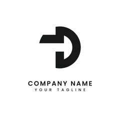 Modern Flat Logo design concept for company and business template vector.