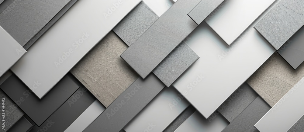 Poster minimalistic style background featuring gray and light gray rectangles perfect for adding text with 