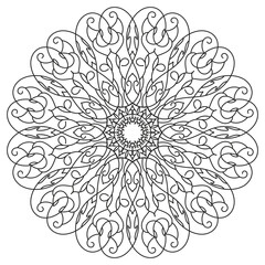Beautiful pattern design Vector mandala Oriental pattern Unique design