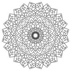 Beautiful pattern design Vector mandala Oriental pattern Unique design