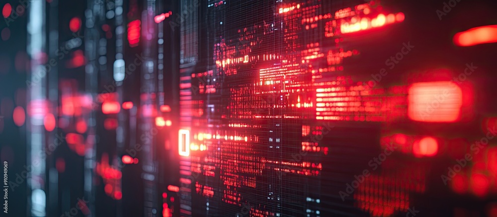 Poster ai rendered no signal text display with screen effects and technological glitches
