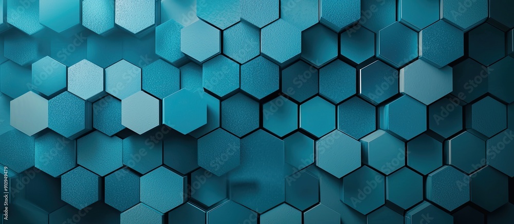 Poster abstract geometric illustration featuring a hexagonal pattern versatile design concept suitable for 