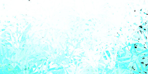 Light blue, green vector pattern with polygonal shapes.