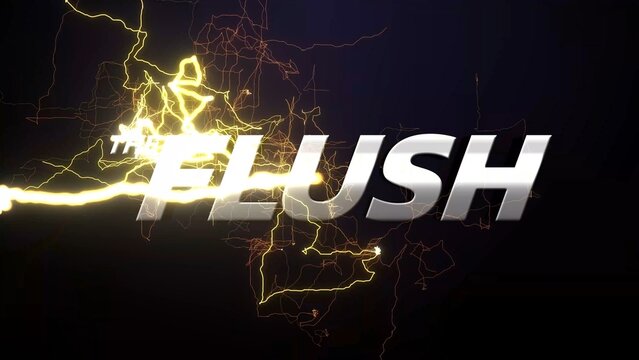 Lightning Flash Metalic Epic Supehero Title Intro