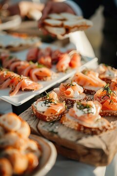 Food festival appetizers