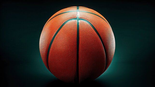 A Basketball Against A Black Background, Creating A Dramatic Effect, Wallpaper Pictures, Background Hd