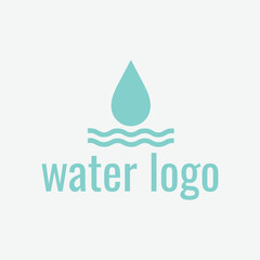 water drop logo design