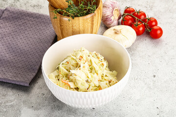 Dietary tasty Cole slaw salad