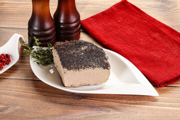Delicous liver pate snack appetizer