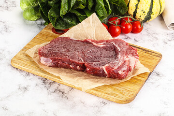 Raw rib eye beef premium steak