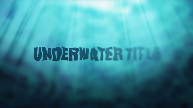 Under the Water Title Intro