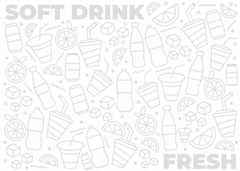 Soft drink pattern design