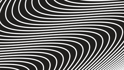 Black and white stripes abstract background vector image