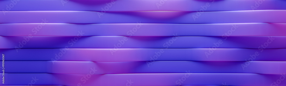 Poster modern abstract horizontal stripes banner in purple blue gradient, elegant digital background for we