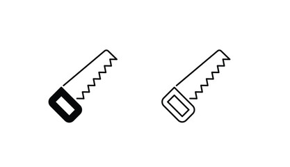 Saw icon design with white background stock illustration
