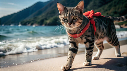 cat on the rocks, kitten, pet, cute, feline, domestic, fur, eyes, pets, portrait, animals, kitty, mammal, nature, young, white