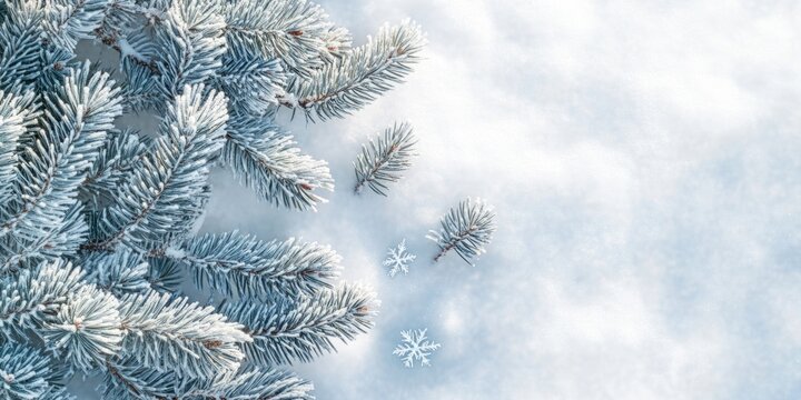 Tree covered in snow