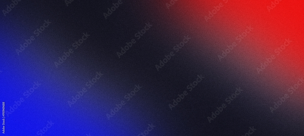 Poster grainy texture abstract background transitioning from blue to red and black