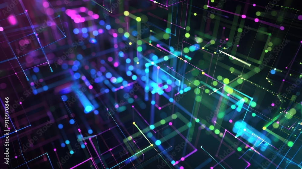 Poster abstract network background