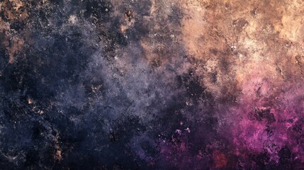 Obraz premium Spooky grunge horror backdrop with chaotic swirls of trash black, muted tan, eerie pink, and grim purple for a dark and unsettling effect