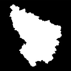 Sumadija district map, administrative district of Serbia. Vector illustration.