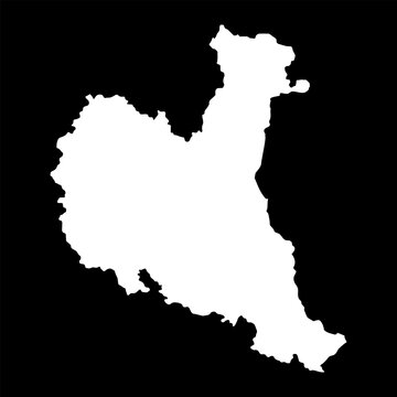 Zajecar district map, administrative district of Serbia. Vector illustration.