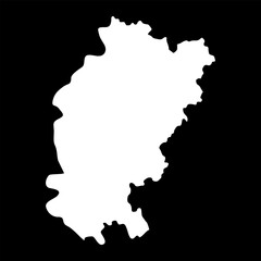 Kosovo Pomoravlje district map, administrative district of Serbia. Vector illustration.