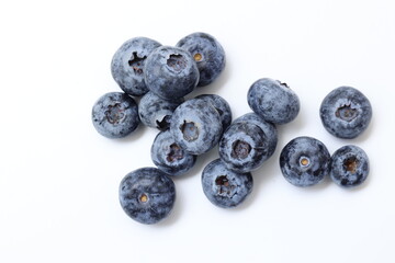 blueberries isolated on white background
