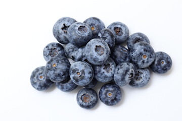 blueberries isolated on white background