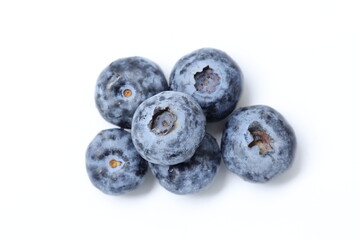 blueberries isolated on white background