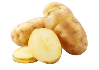 A close-up of fresh potatoes, ready for cooking.