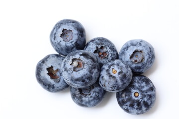 blueberries isolated on white background