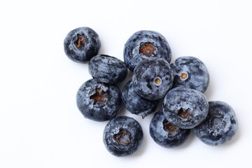 blueberries isolated on white background